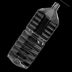 2L octagonal water bottle
