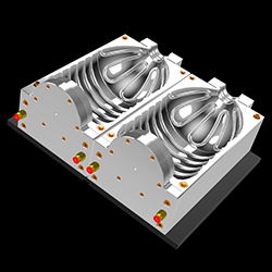 6L manual Dual-Cavity Bottle Blow Mold