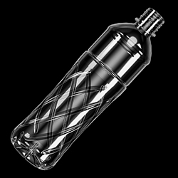 600ml PET 9-spiral water bottle