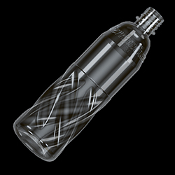 600ml PET embossed water bottle